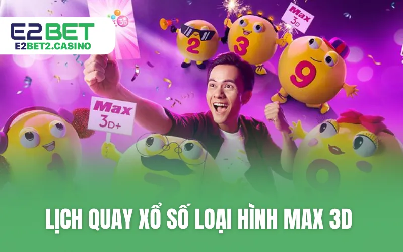 Lịch quay xổ số loại hình Max 3D