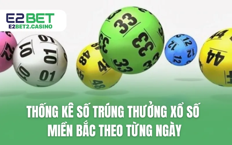 Thống kê số trúng thưởng xổ số miền Bắc theo từng ngày